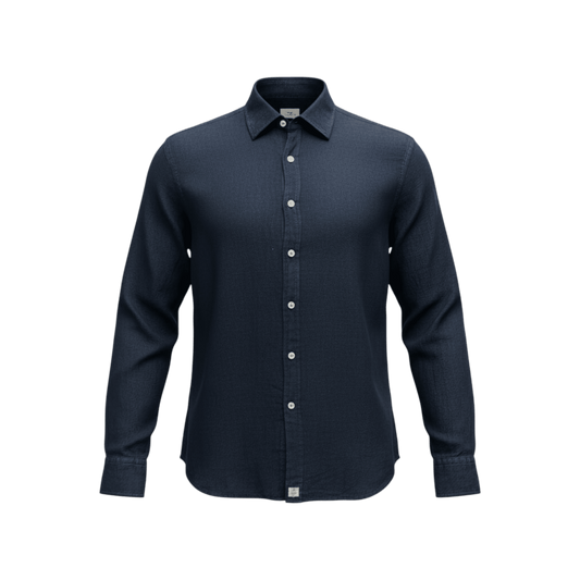UNIT Hamburg - Sonrisa,Leinenhemd, navy – Made in Italy - Sonrisa