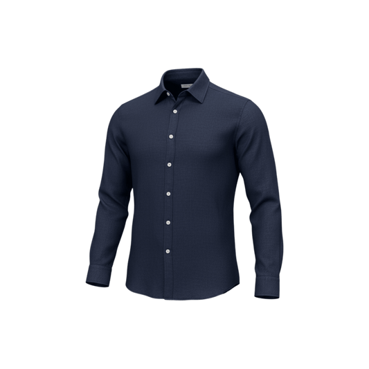 UNIT Hamburg - Sonrisa,Leinenhemd, navy – Made in Italy - Sonrisa