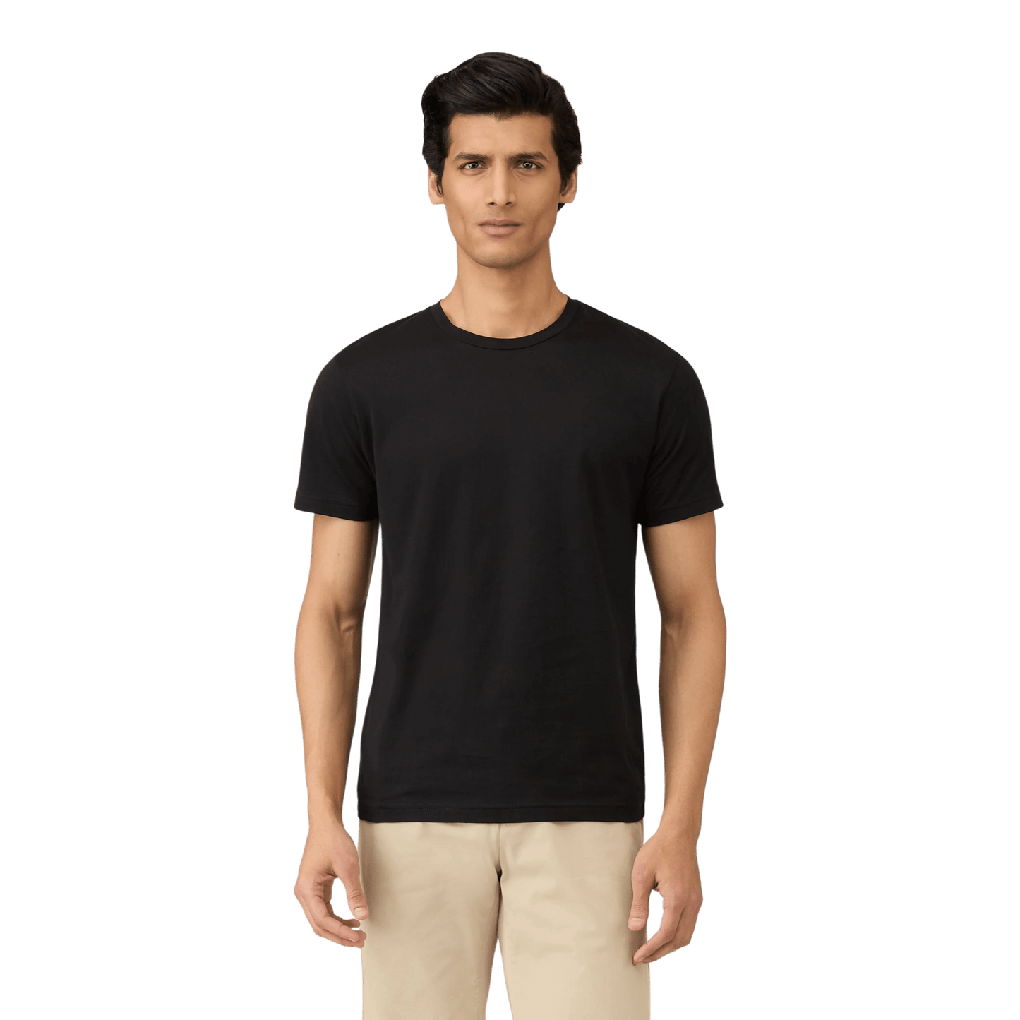 UNIT Hamburg - Sunspel, Riviera T-Shirt, Rundhals, black - Sunspel