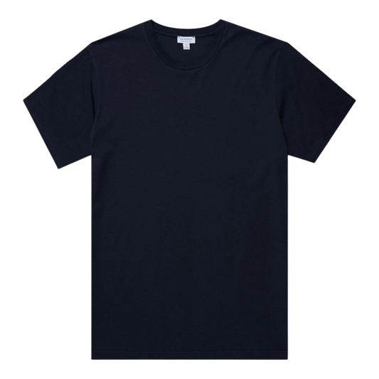 UNIT Hamburg - Sunspel Riviera T‑Shirt, Navy - Sunspel
