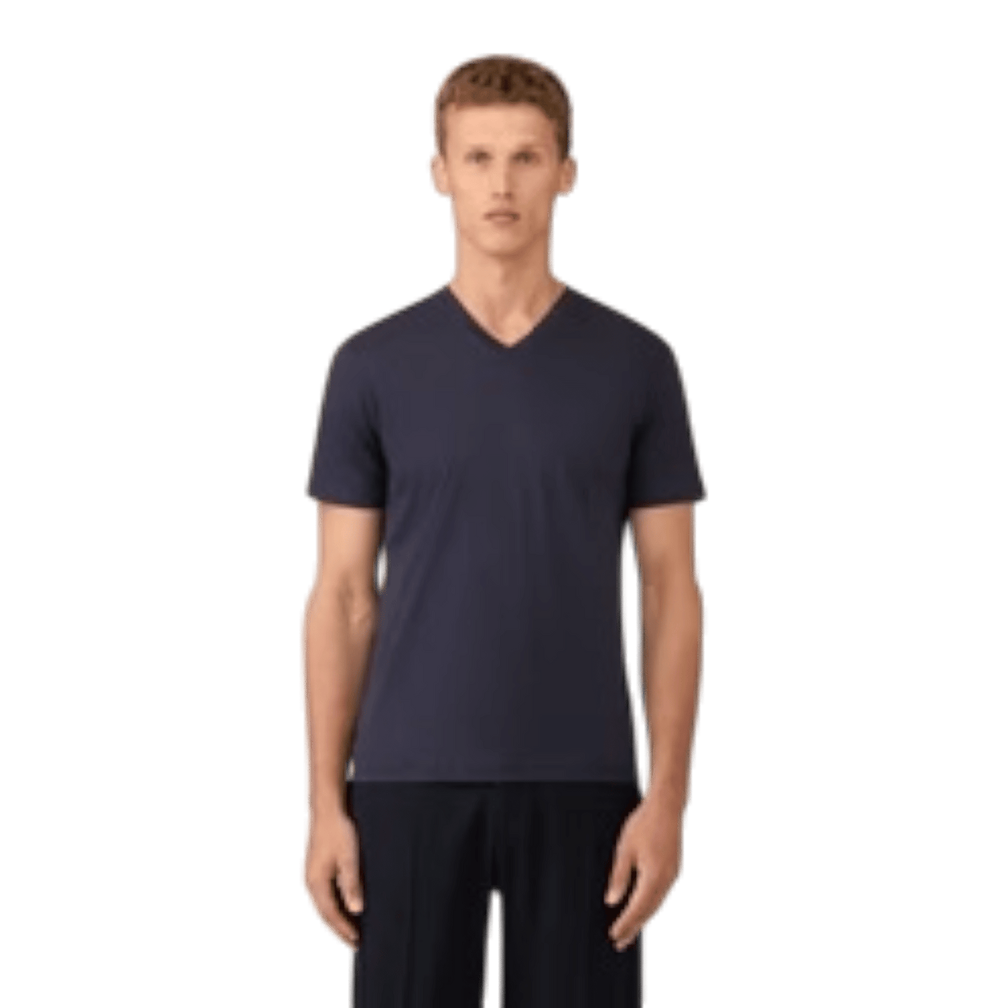 UNIT Hamburg - Sunspel, Riviera V Neck T-Shirt, navy - Sunspel