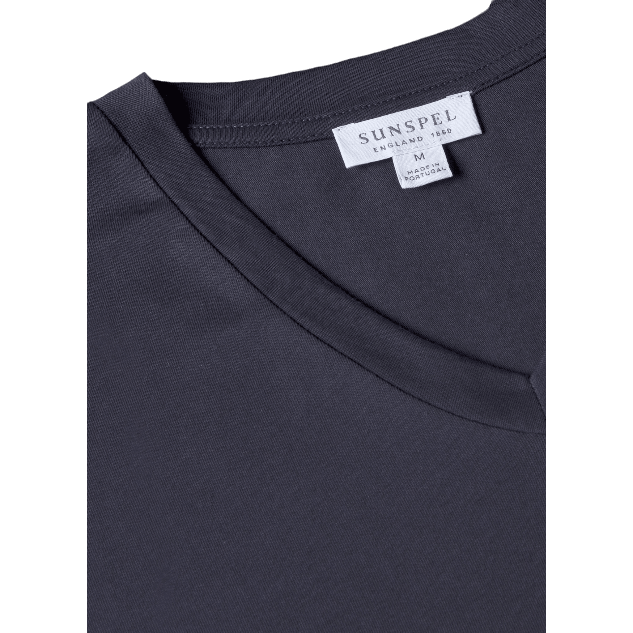 UNIT Hamburg - Sunspel, Riviera V Neck T-Shirt, navy - Sunspel