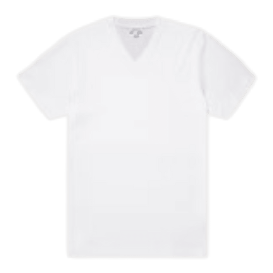 UNIT Hamburg - Sunspel, Riviera V Neck T-Shirt, weiß - Sunspel