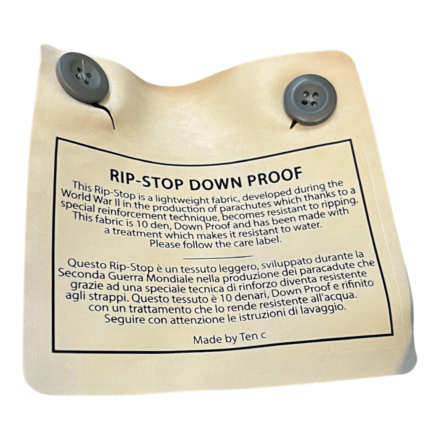 UNIT Hamburg - Ten c, Snowbird Weste, Daune, Rip Stop, strong grey - Ten c