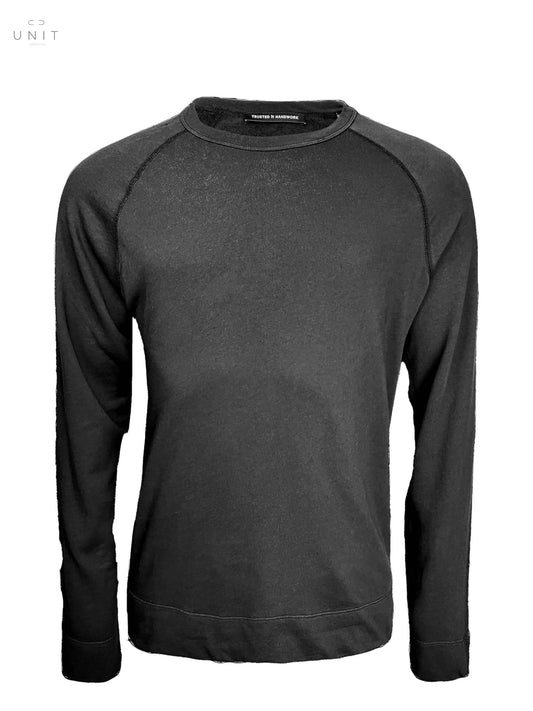 Trusted Handwork, Sweatshirt, round neck 1/1, schwarz - UNIT Hamburg