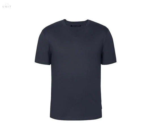 Trusted Handwork, V - Ausschnitt, t-shirt, navy - UNIT Hamburg