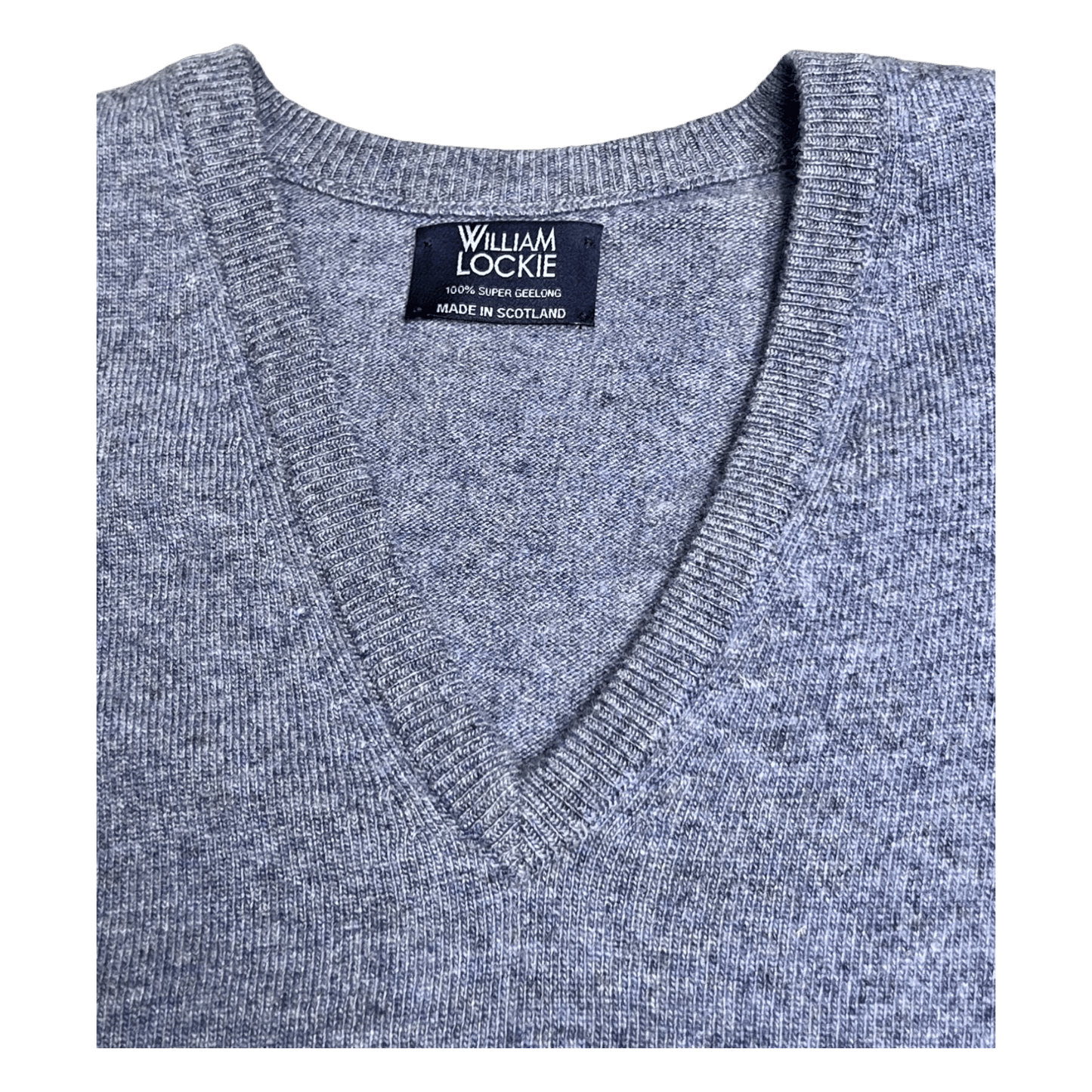 William Lockie, Gordon Super Geelong V neck, blau - UNIT Hamburg