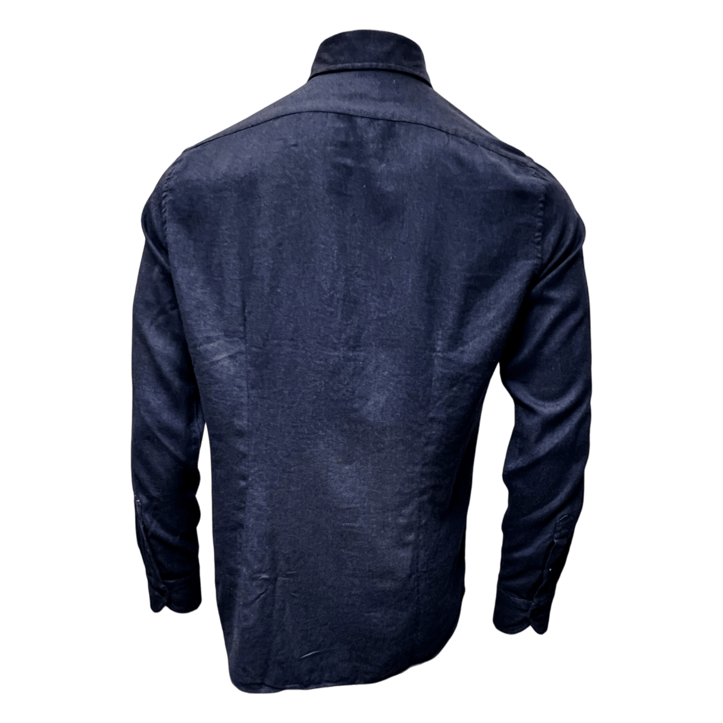 Xacus, gewaschener Flanell, Baumwolle mit Lyocell, navy - UNIT Hamburg