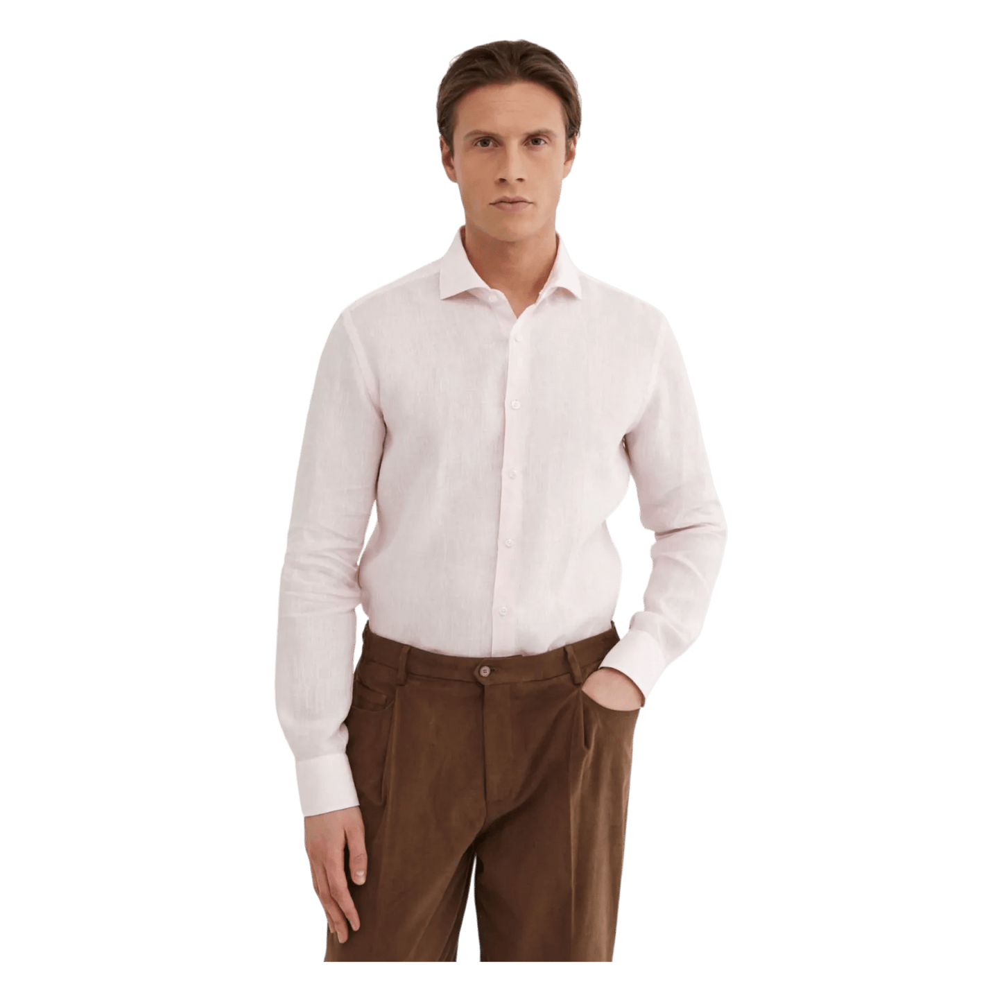 UNIT Hamburg - Xacus, gewaschenes Leinenhemd, rosé - Xacus
